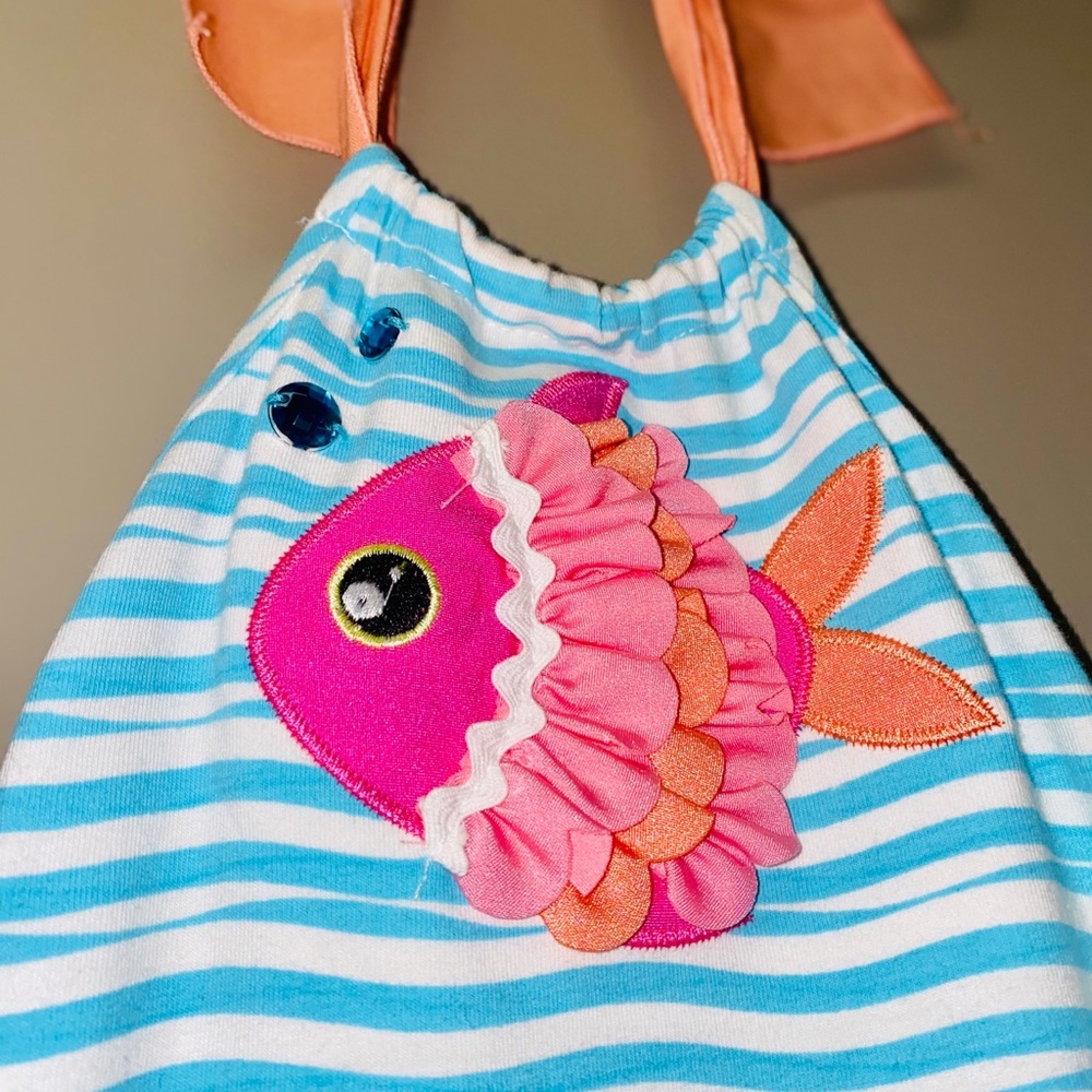 RicRac & Ruffles One Piece 3-6M - Picture 3 of 6